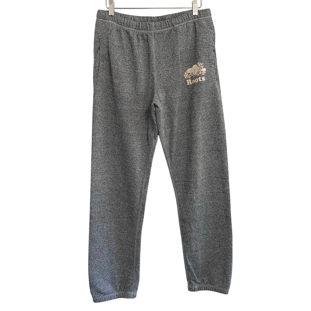 Roots Original Sweatpants Salt And Pepper Women’s Size Small Casual Lounge Comfy